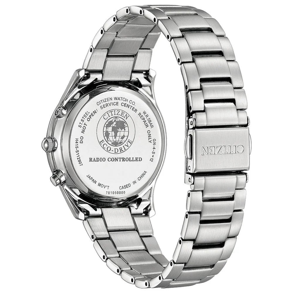 Citizen Mechanical Automatic Salmon Brown Dial Silver Steel Strap Watch for Men - NJ0191-83X