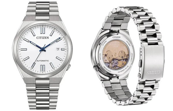Citizen Tsuyosa Automatic White Dial Silver Steel Strap Watch for Men - NJ0159-86A