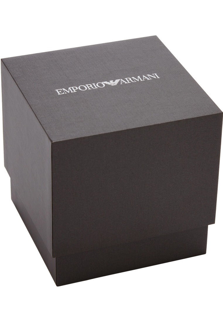 Emporio Armani Federica Mother of Pearl White Dial Gold Steel Strap Watch for Women - AR11657