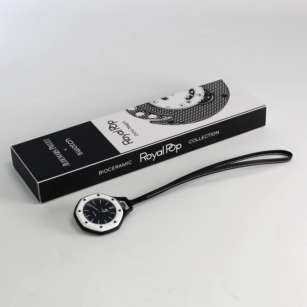 Swatch x AP Royal Pop Black Dial Lanyard Watch for Men - Ocho Negro