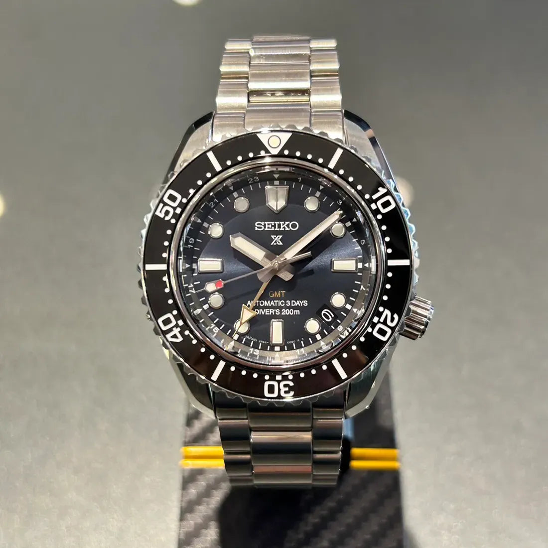 Seiko Prospex Diver Scuba Automatic Blue Dial Silver Steel Strap Watch for Men - SBEJ021