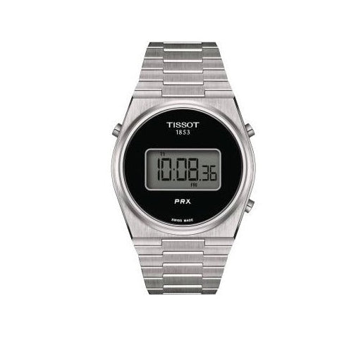 Tissot Digital Quartz Black Dial Silver Steel Strap Watch for Men - T137.463.11.050.00