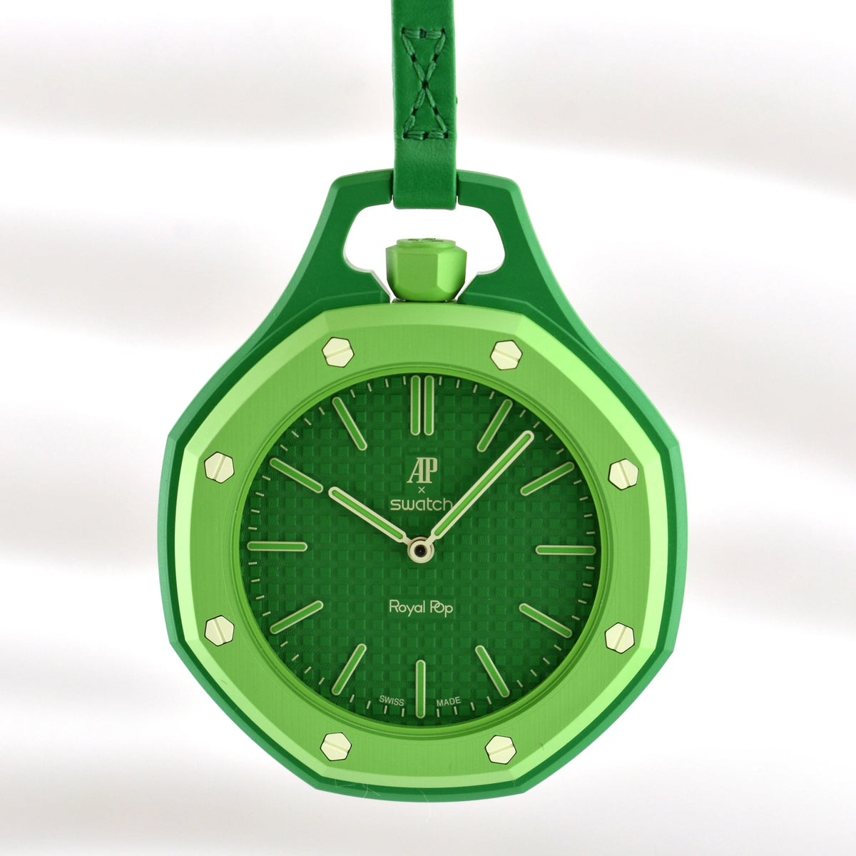 Swatch x AP Royal Pop Green Dial Lanyard Watch for Men - Green Eight