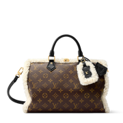 Louis Vuitton Monogram Shearling Speedy Soft 30 Teddy Handbag – Brown