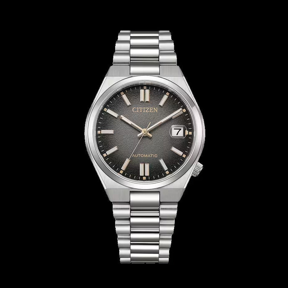 Citizen Tsuyosa Mechanical Grey Dial Silver Steel Strap Watch for Men - NJ0200-50E