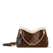 Louis Vuitton LV Ski Monogram Shearling CarryAll BB Handbag – Brown