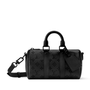 Louis Vuitton Monogram Midnight Canvas Keepall Bandoulière 25 Duffle Bag – Black