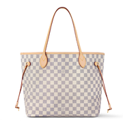 Louis Vuitton Damier Azur Canvas Neverfull MM Tote Bag – Beige