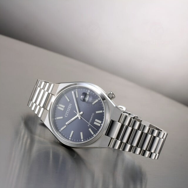 Citizen Tsuyosa Automatic Blue Dial Silver Steel Strap Watch for Men - NJ0200-50M