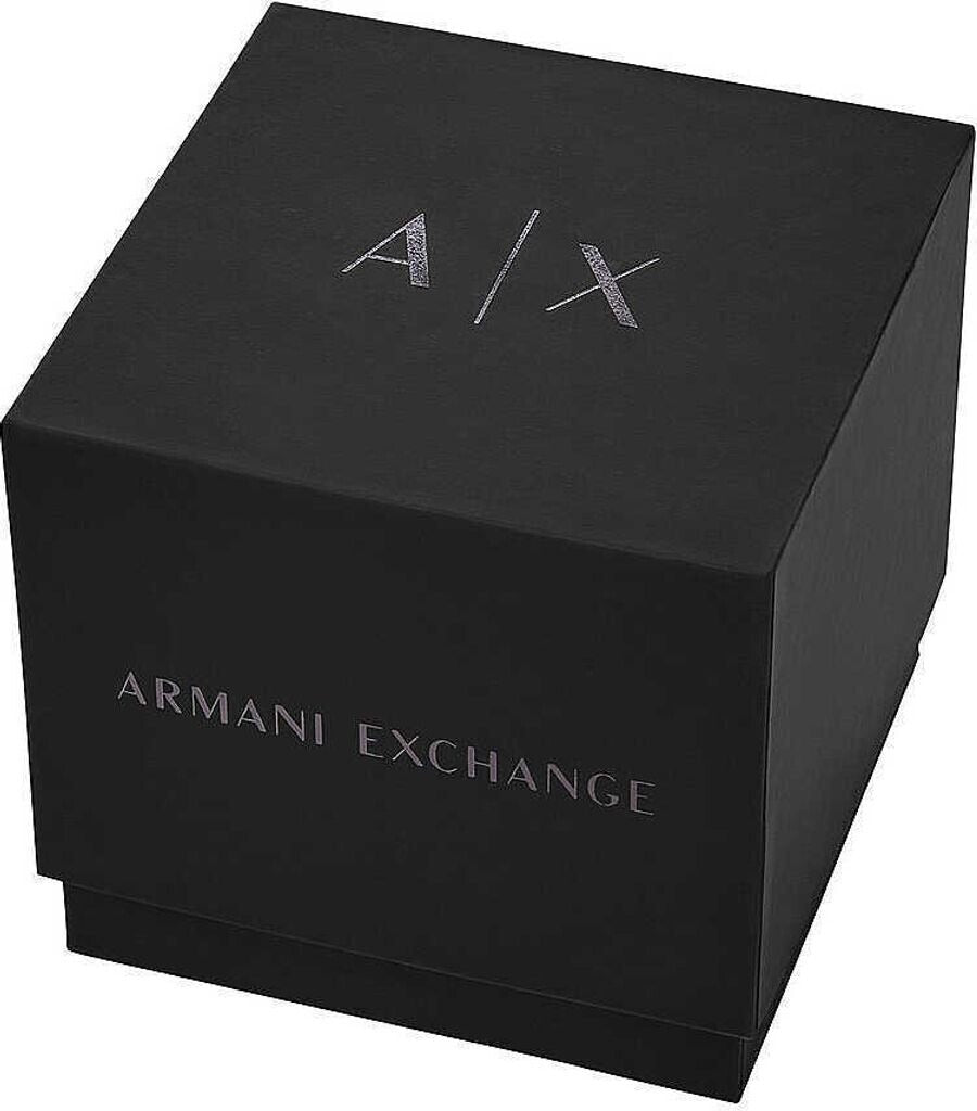Emporio Armani World Explorer Orange Dial Black Silicone Strap Watch for Men - AR11684