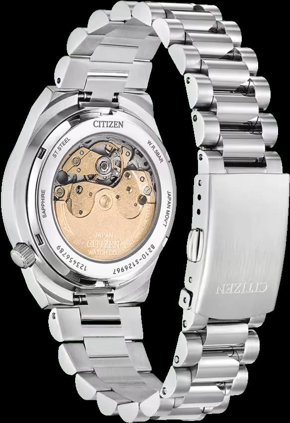Citizen Tsuyosa Automatic Blue Dial Silver Steel Strap Watch for Men - NJ0200-50M