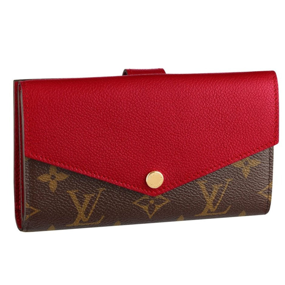Louis Vuitton Compact Wallet Pallas - Red & Brown