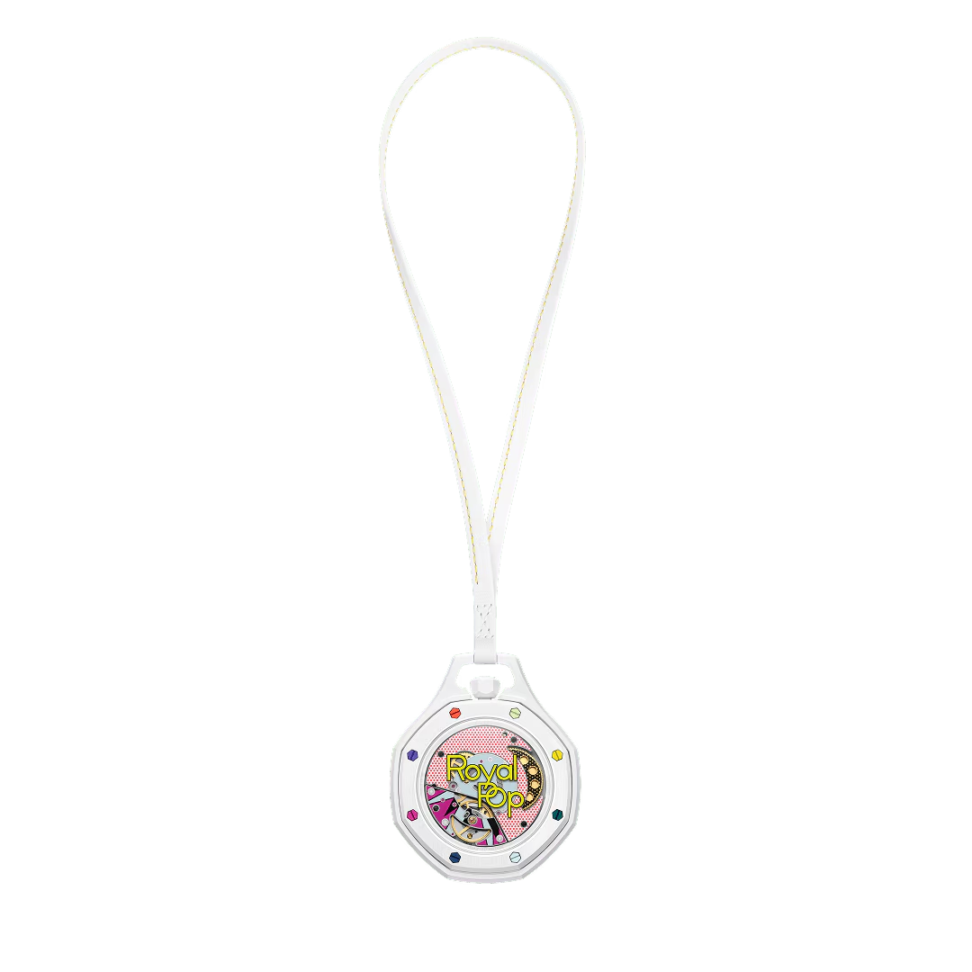 Swatch x AP Royal Pop White Dial Lanyard Watch for Men - Huit Blanc