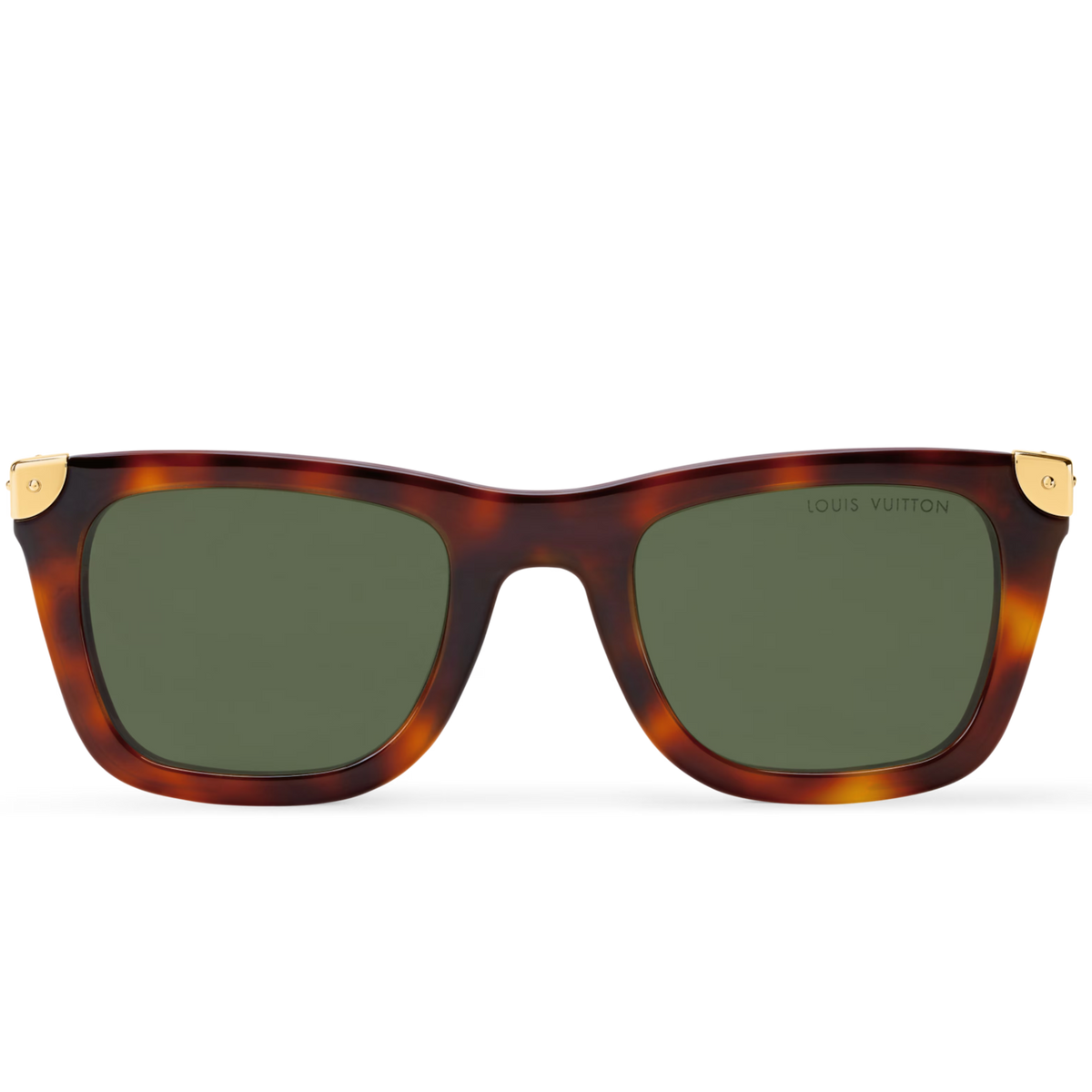 Louis Vuitton Men Square Frame Tortoise Sunglasses