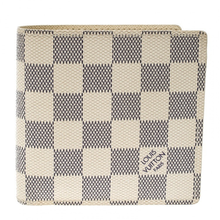 Louis Vuitton Marco Canvas Bifold Wallet - Damier Azur White