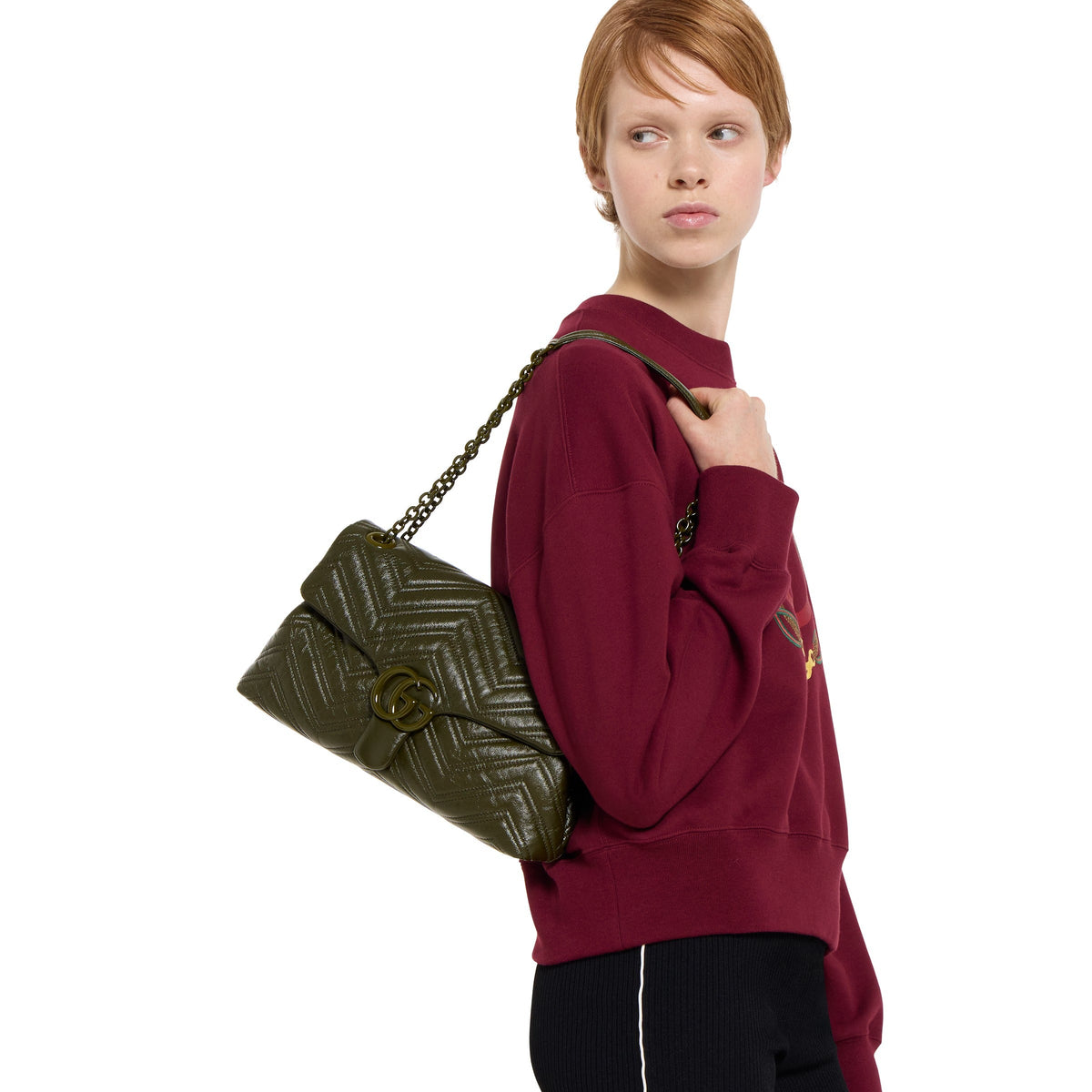 Gucci GG Marmont Shoulder Bag – Dark Ochre