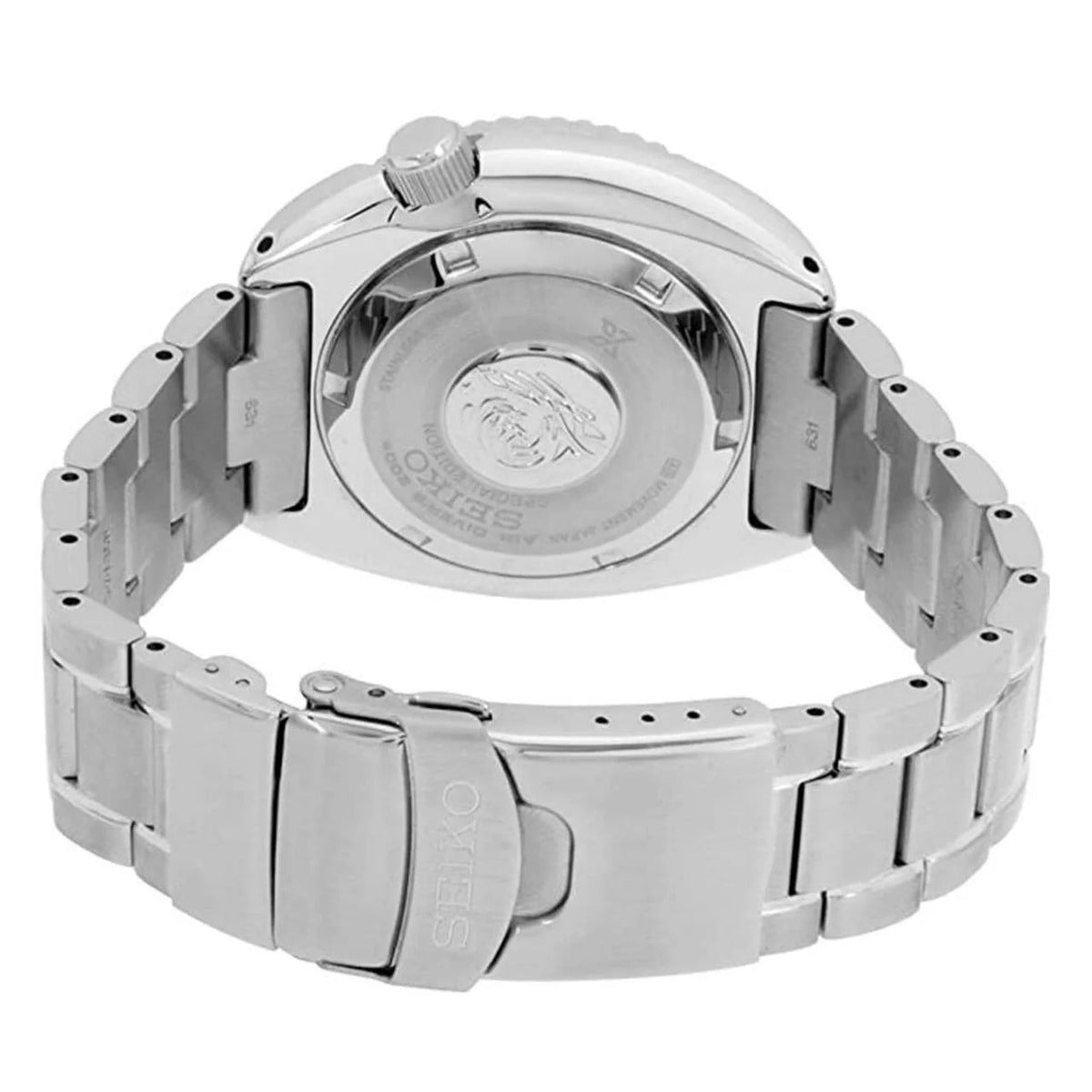 Seiko Prospex PADI Special Edition Automatic Blue Dial Silver Steel Strap Watch for Men - SRPE99