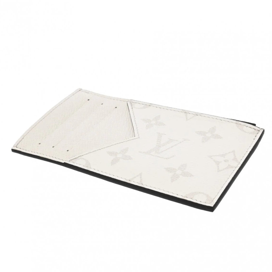 Louis Vuitton Taigarama Coin Card Holder Wallet - White