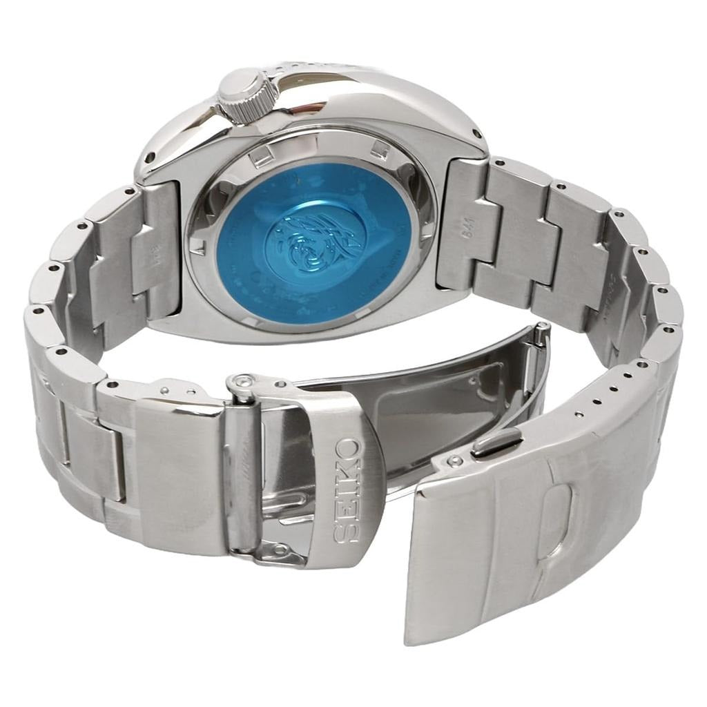 Seiko Prospex PADI Special Edition Automatic Blue Dial Silver Steel Strap Watch for Men - SRPE99