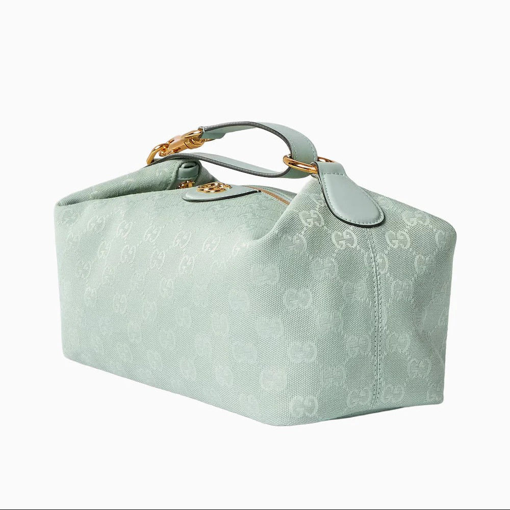 Gucci Vanity Medium Top Handle Bag – Green