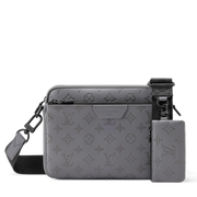 Louis Vuitton Monogram Shadow Trio Messenger Bag – Anthracite Gray