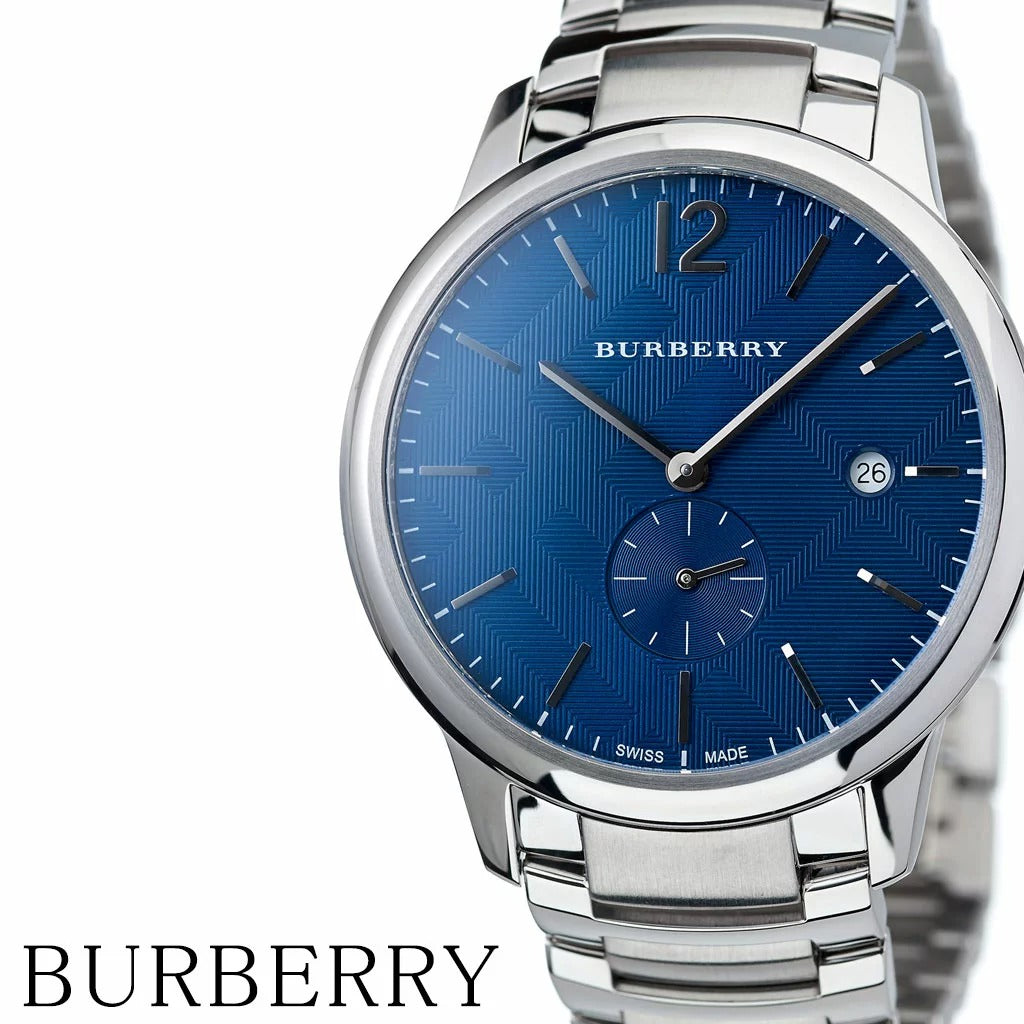 Burberry Classic Blue Dial Silver Steel Strap Watch for Men - BU10007