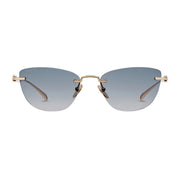 Gucci Women Cat-eye Frame Shiny Gold Tone sunglasses