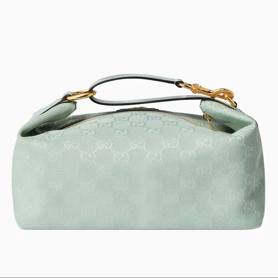 Gucci Vanity Medium Top Handle Bag – Green