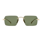 Gucci Men Frameless Rectangular Gold Sunglasses
