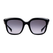 Gucci Women Square Frame Deep Shiny Black Sunglasses
