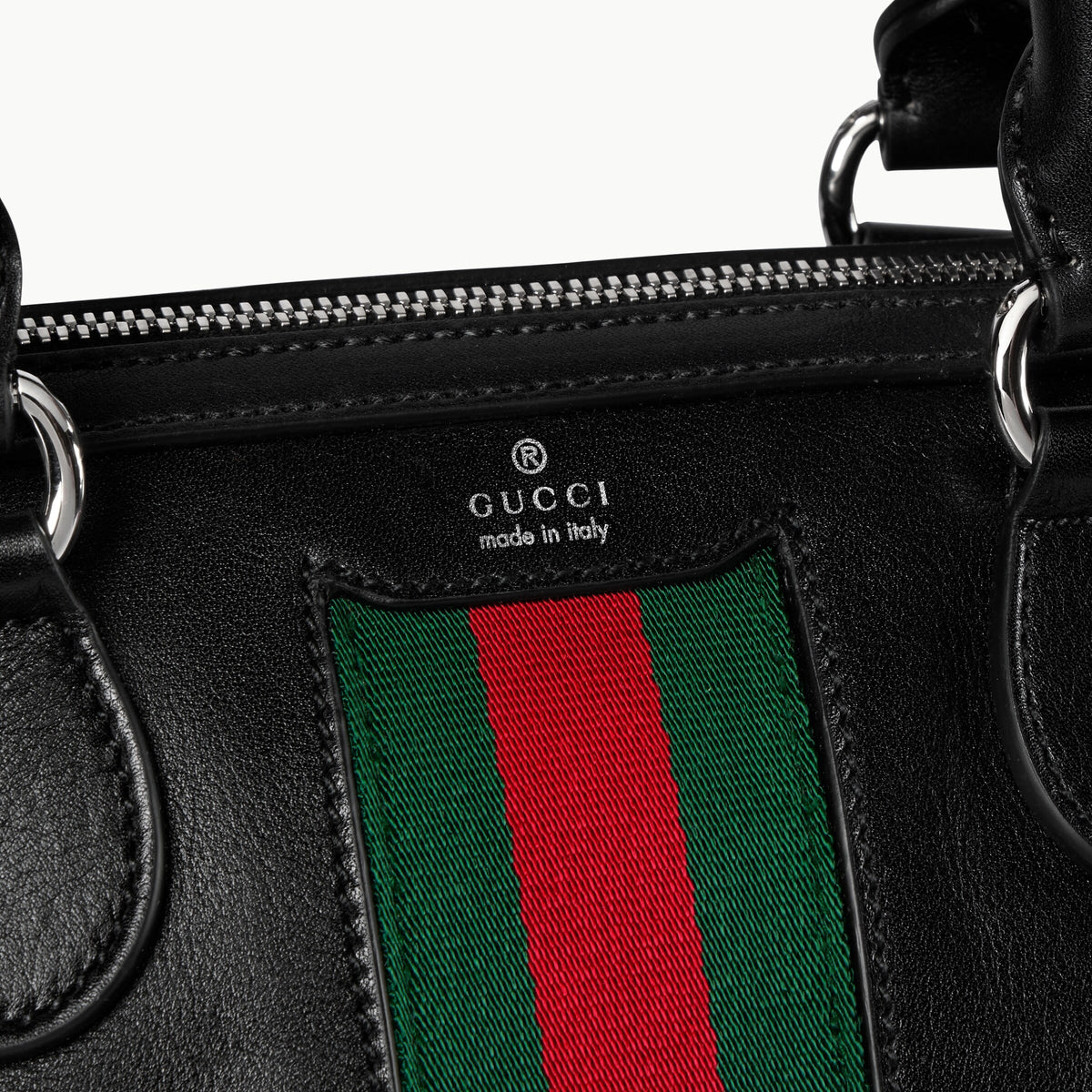 Gucci Web Trademark Duffle Bag – Black