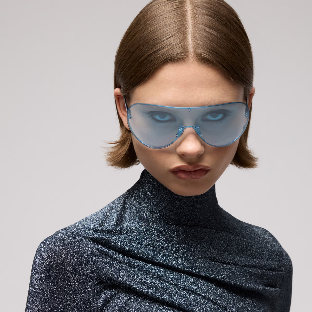 Gucci Unisex Mask Frame Blue Sunglasses