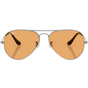 Ray Ban Women Pilot Frame Shiny Polished Gunmetal Sunglasses