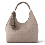 Louis Vuitton Mahina Leather Carmel Hobo Bag - Beige Galet