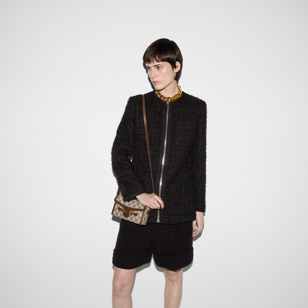 Gucci Horsebit 1955 Mini Shoulder Bag – Brown