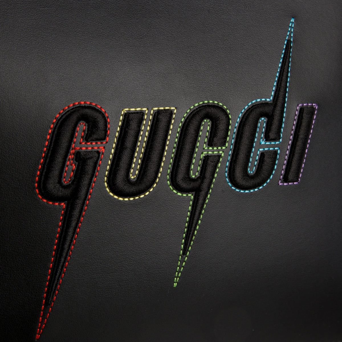 Gucci Blade Embroidered Clutch Pouch – Black