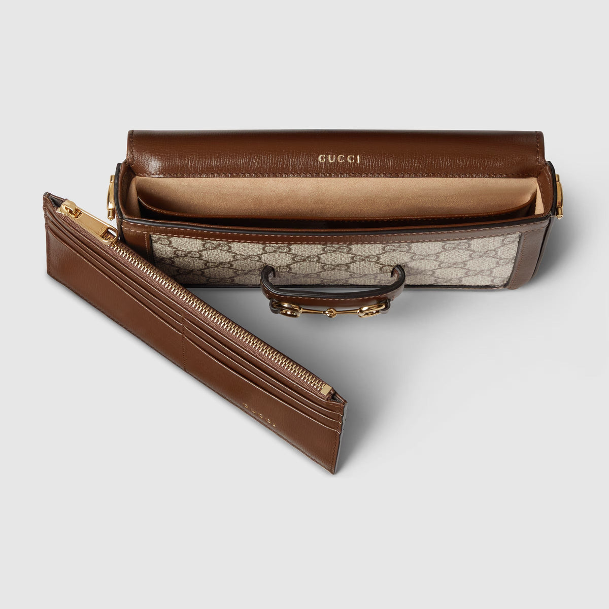 Gucci Horsebit 1955 Mini Shoulder Bag – Beige