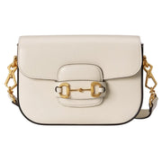 Gucci Horsebit Small Shoulder Bag - White