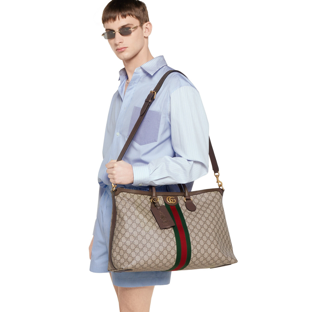 Gucci Savoy Duffle Bag – Beige