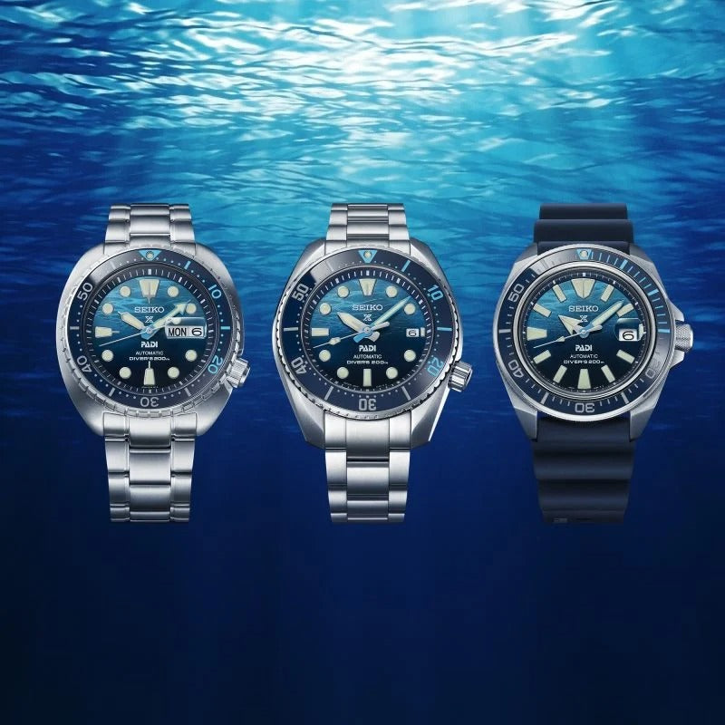 Seiko Prospex Glacier Save The Ocean Special Edition Automatic Blue Dial Silver Steel Strap Watch for Men - SPB299J1
