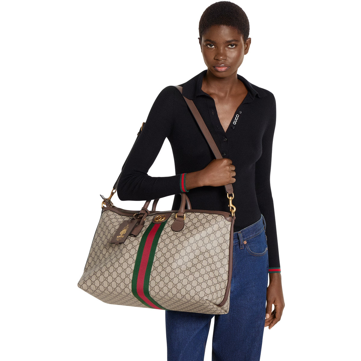 Gucci Savoy Duffle Bag – Beige