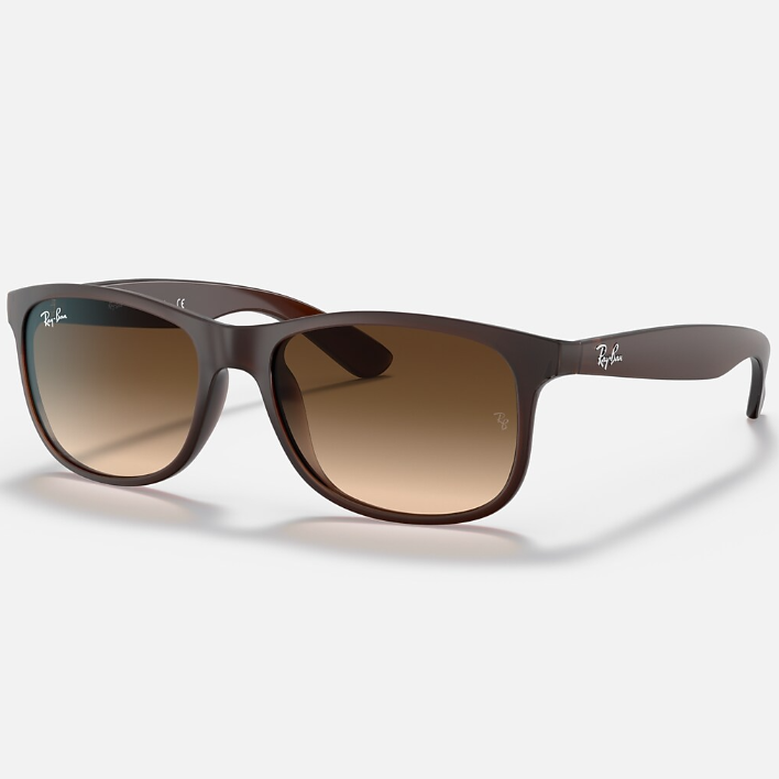 Ray Ban Women Square Frame Matte Brown Sunglasses