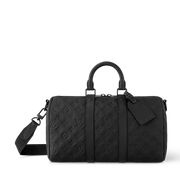Louis Vuitton Taurillon Monogram Keepall Bandoulière 35 Duffle Bag – Black