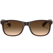Ray Ban Women Square Frame Matte Brown Sunglasses