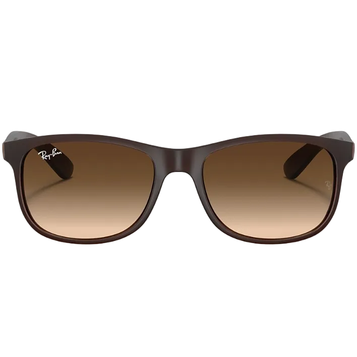 Ray Ban Women Square Frame Matte Brown Sunglasses