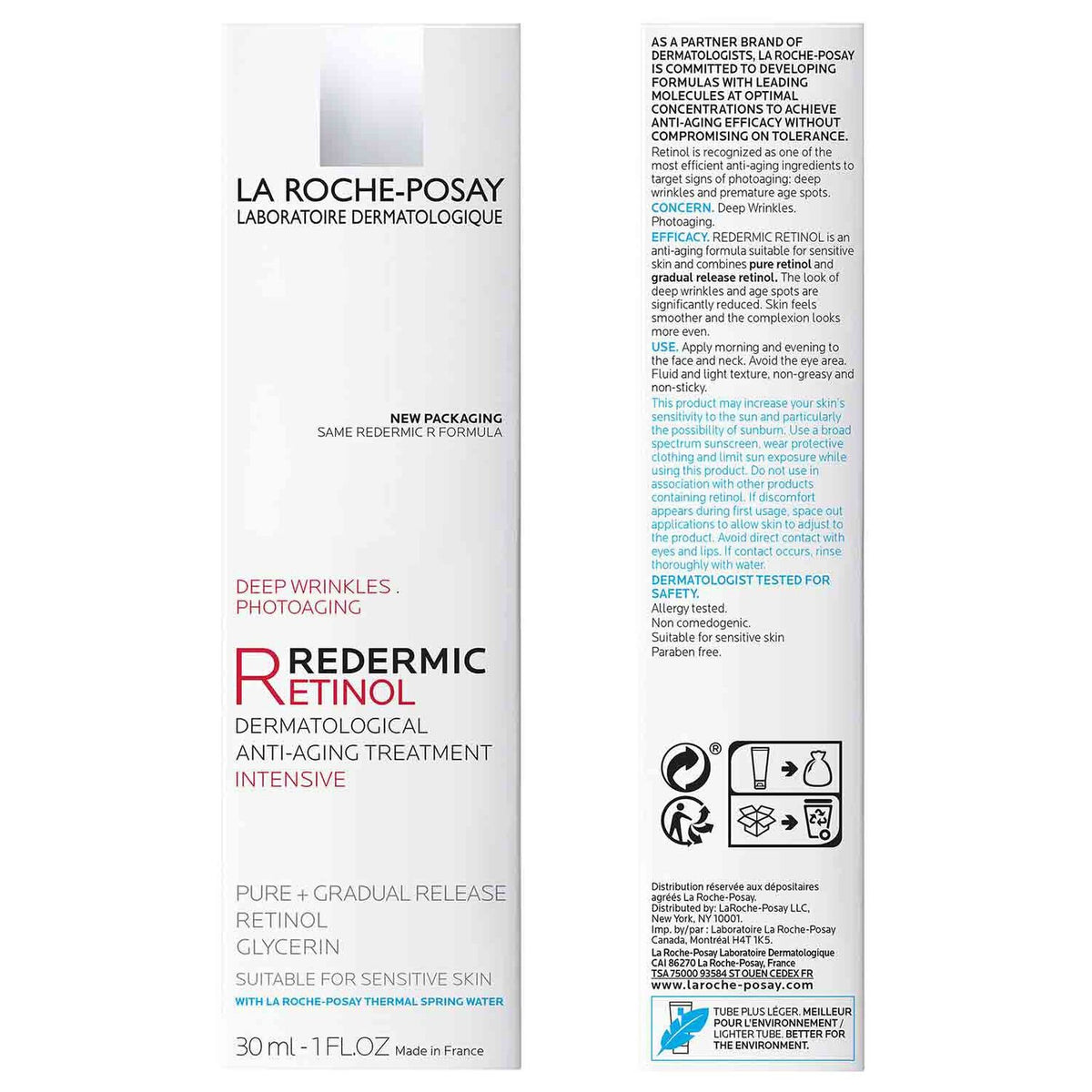La Roche Posay Redermic R Retinol Dermatological Anti-Aging Gel Cream - 30ml