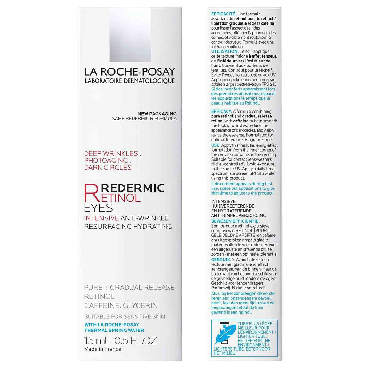 La Roche Posay Redermic R Retinol Eyes Intensive Anti-Wrinkle Cream - 15ml