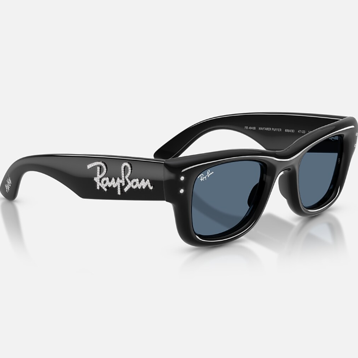 Ray Ban Men Square Frame Matt Black Sunglasses