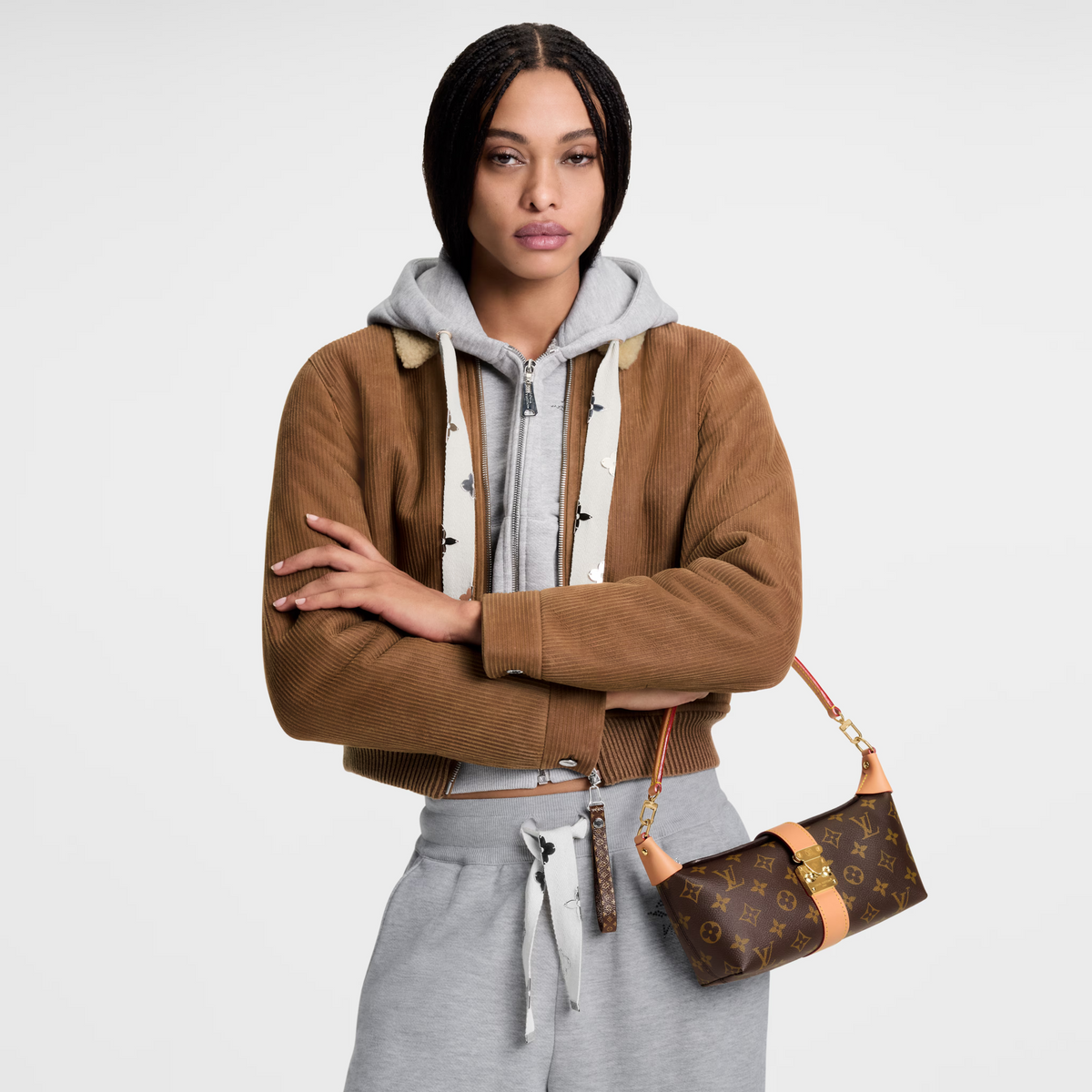 Louis Vuitton Monogram Canvas Pochette Mia Shoulder Bag – Brown
