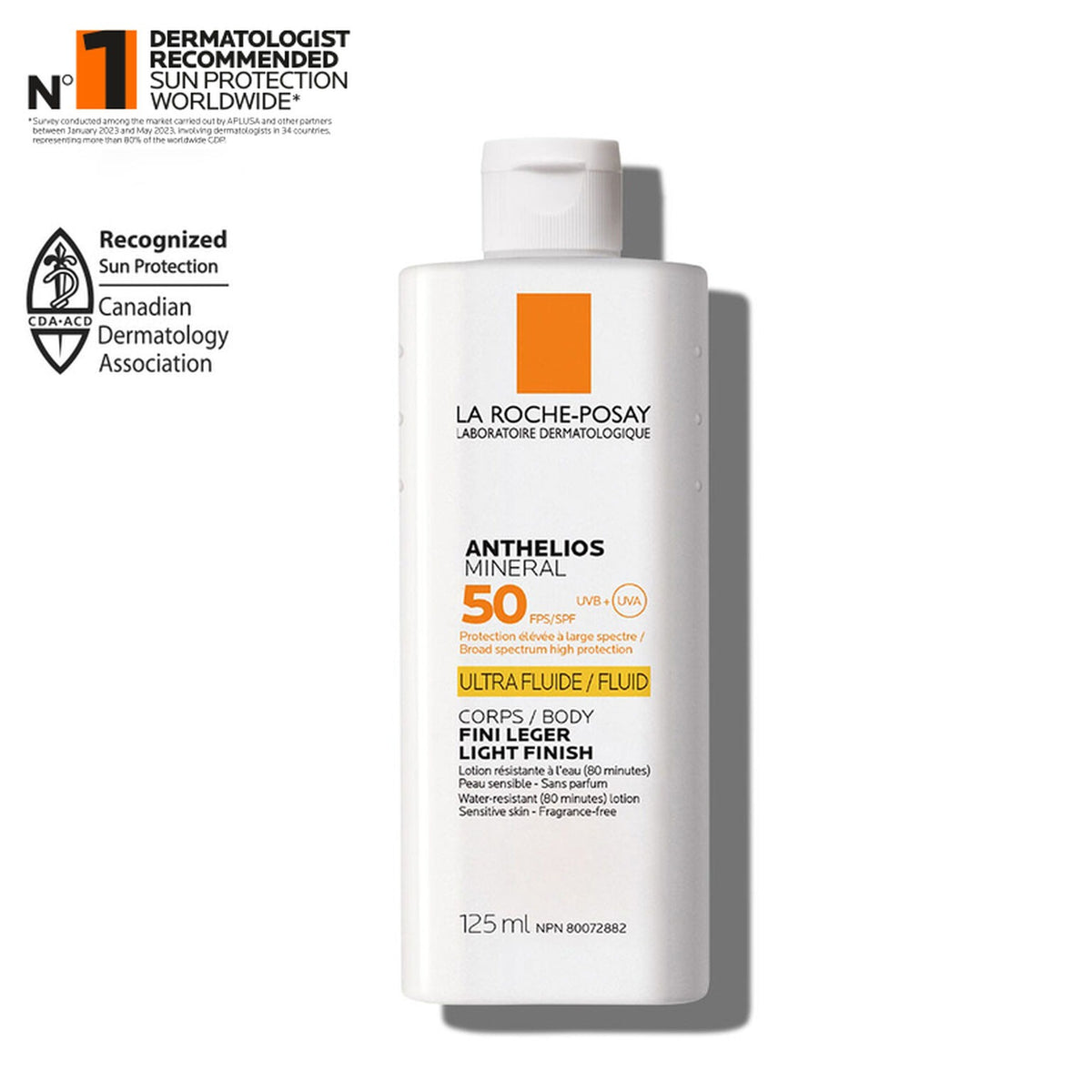 La Roche Posay Anthelios 50+ SPF Ultra Fluid Body Mineral Lotion - 125ml